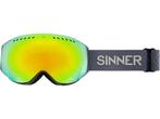 Sinner EMERALD skibril - Donker Grijs - Rode Lens, Verzenden, Zo goed als nieuw