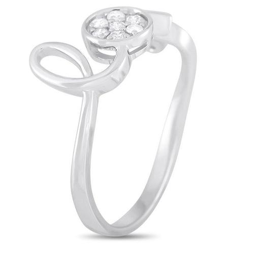 Ring - 14 karaat Witgoud, EXCLUSIEVE 14K WIT GOUD 0,10 ct, Sieraden, Tassen en Uiterlijk, Ringen