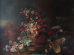 Gaspare Lopez (1650-1732) - Vase of Flowers with Landscape, Antiek en Kunst