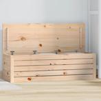 vidaXL Opbergbox 109x36,5x33 cm massief grenenhout, Huis en Inrichting, Verzenden, Nieuw