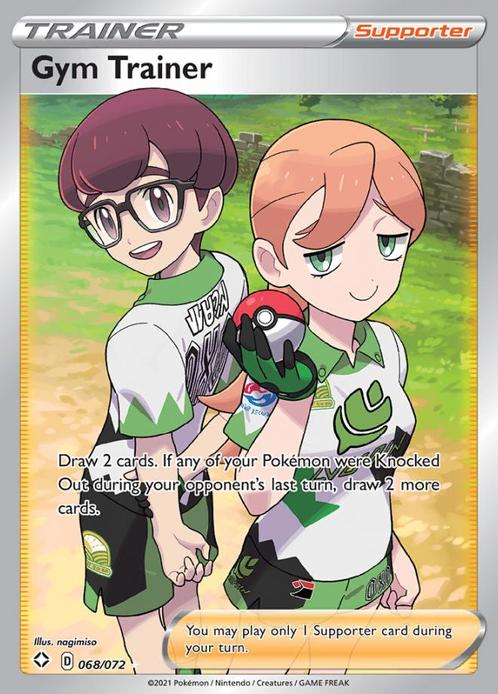 Gym Trainer 068/072 Full Art shining fates, Hobby en Vrije tijd, Verzamelkaartspellen | Pokémon, Losse kaart, Nieuw, Foil, Ophalen of Verzenden