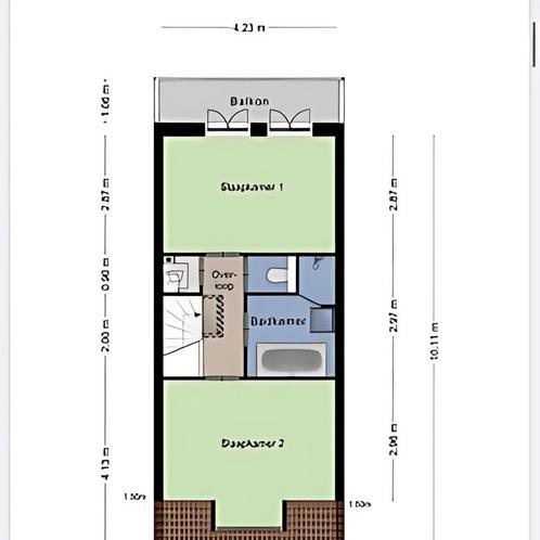 Tweekamerwoning met balkon, wasmachine en inschrij..., Huizen en Kamers, Kamers te huur, Amsterdam