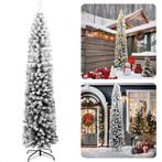 Cheqo® Kunstkerstboom Smal - Smalle Kerstboom - 240 cm - Met, Verzenden, Nieuw