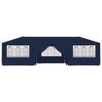 Partytent met zijwanden professioneel 90 g/m 4x9 m blauw, Huis en Inrichting, Verzenden, Nieuw