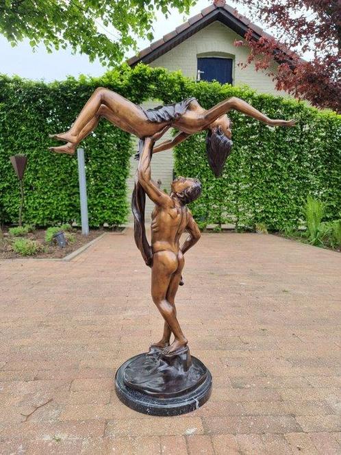 sculptuur, Dancing couple - 70 cm - Brons, Antiek en Kunst, Curiosa en Brocante