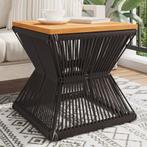 vidaXL Salontafel met draad 38x38x38 cm massief acaciahout, Tuin en Terras, Verzenden, Nieuw, Hout