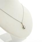 Witgouden ketting met vaste hanger en diamant; 0,70 ct. |..., Sieraden, Tassen en Uiterlijk, Kettingen, Gebruikt, Overige kleuren