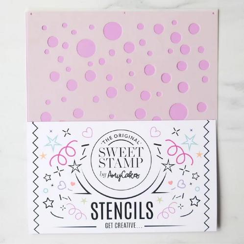 Sweet Stamp Stencil Bubble Pop 21,5x25cm, Hobby en Vrije tijd, Taarten en Cupcakes maken, Nieuw, Verzenden