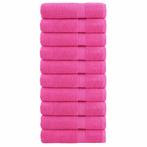 vidaXL Handdoeken SOLUND 10 st 600 g/m² 50x100 cm roze, Verzenden, Nieuw, Roze