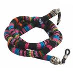 Fako Bijoux - Brillenkoord - Boho - 6mm - 70cm - Zwart, Verzenden, Nieuw