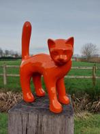 Beeld, Garden statue - Cat - Color orange - 46 cm -
