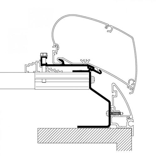 Thule Fendt Brillant Adapter <2021 tot 450, Caravans en Kamperen, Tenten, Nieuw