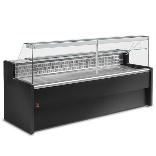 Gekoelde vitrinetoonbank met rechte ruit 90°, met reserve -, Zakelijke goederen, Horeca | Keukenapparatuur, Koelen en Vriezen