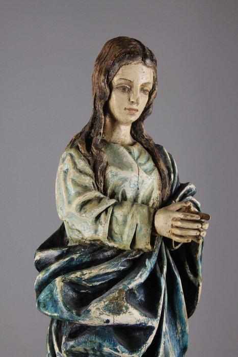 Beeld, Maria Onbevlekt Ontvangen - 61 cm - Hout, Antiek en Kunst, Kunst | Niet-Westerse kunst