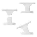 ProPlus Deurvanger scharnierend - 2-delig - wit - veelzij..., Doe-het-zelf en Verbouw, Hang- en Sluitwerk, Ophalen of Verzenden