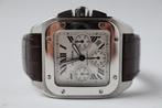 Horloge Cartier Santos 100 XL Chronograph Full set, service., Overige merken, Staal, Polshorloge, Ophalen of Verzenden