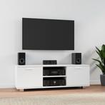 vidaXL Tv-meubel 120x40,5x35 cm bewerkt hout wit, Huis en Inrichting, Kasten | Televisiemeubels, 100 tot 150 cm, Verzenden, Nieuw