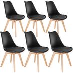 Eetkamerstoelen Frederikke - zwart, Set van 6, Verzenden, Nieuw