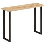 vidaXL Wandtafel met natuurlijke rand 105x33x76 cm massief, Verzenden, Nieuw, Overige houtsoorten, 100 tot 150 cm