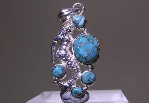 Turquoise Hanger - Hoogte: 42 mm - Breedte: 18 mm- 4.94 g -, Verzamelen, Mineralen en Fossielen