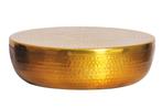 Handgemaakte schaal ORIENT 40cm goud metaal rond met deksel, Ophalen of Verzenden, Nieuw