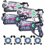 NIEUW: Light Battle lasergame set - 4 laserguns + 4 vesten, Ophalen of Verzenden, Nieuw