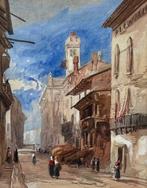 Carl Haag (1820-1915) - A street in the Tyrol