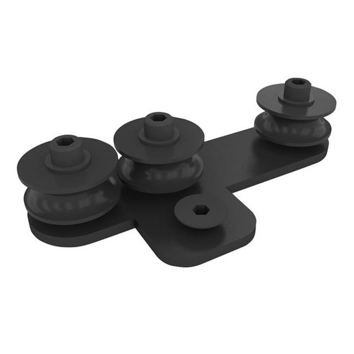 WENTEX® Eurotrack – Koord geleider – 3 wielen zwart, Muziek en Instrumenten, Licht en Laser, Verzenden