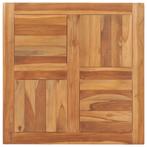 vidaXL Tafelblad 70x70x2,5 cm massief teakhout, Huis en Inrichting, Tafels | Eettafels, Verzenden, Nieuw