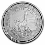 Equatorial Guinea - Giraffe 1 oz 2022 (15.000 oplage), Verzenden, Guinee, Losse munt, Zilver