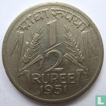 India ½ rupee 1951, Postzegels en Munten, Munten | Azië, Losse munt, Verzenden