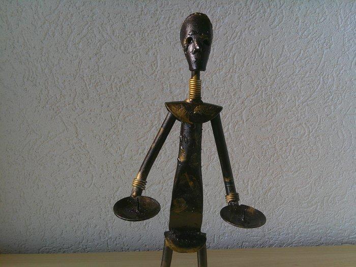 Beeldje - AFRIKAANSE VROUW - Koud geverfd brons, Antiek en Kunst, Curiosa en Brocante