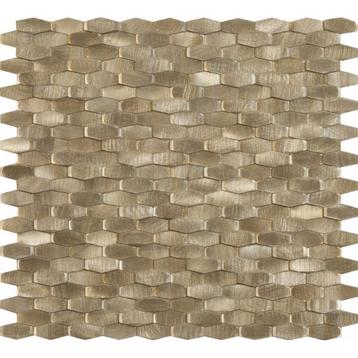 Mozaiek Tegels Dune Halley Gold Hexagon 28.4x30 cm Goud beschikbaar voor biedingen