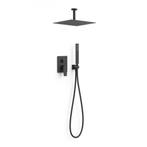 Regendoucheset Inbouw Tres Project Vierkant 30 cm Met, Ophalen of Verzenden, Nieuw, Kraan