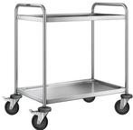 RVS serveerwagen | 2 plateaus | 90x60x95 cm B.PRO, Verzenden, Nieuw in verpakking