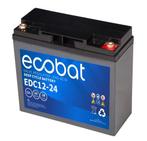 Ecobat AGM Deep Cycle accu | EDC12-24-2 | 12V 24Ah, Auto-onderdelen, Accu's en Toebehoren, Ophalen of Verzenden, Nieuw