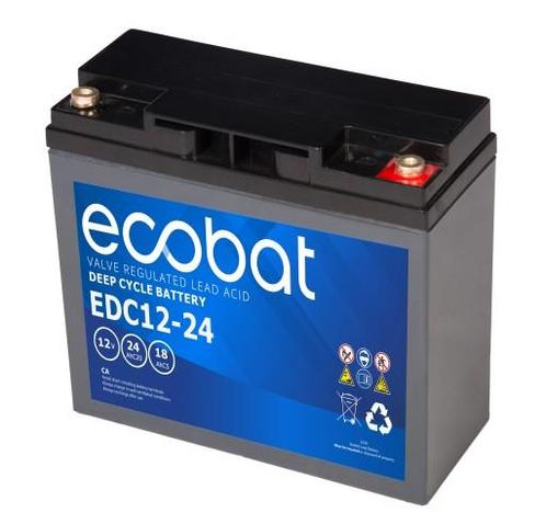 Ecobat AGM Deep Cycle accu | EDC12-24-2 | 12V 24Ah, Auto-onderdelen, Accu's en Toebehoren, Ophalen of Verzenden