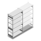 Deels gebruikte Meta/HD legbordstelling 2000x1300x400 mm