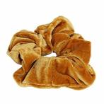 Scrunchie Haarelastiek Velvet Oker Geel, Nieuw
