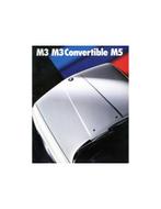 1989 BMW M3 CABRIOLET M5 BROCHURE ENGELS, Boeken, Auto's | Folders en Tijdschriften, Nieuw, BMW, Author