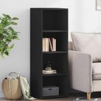 vidaXL buffetkast 40x41x124 cm bewerkt hout zwart, Huis en Inrichting, Kasten | Buffetkasten, Minder dan 50 cm, Verzenden, 100 tot 150 cm