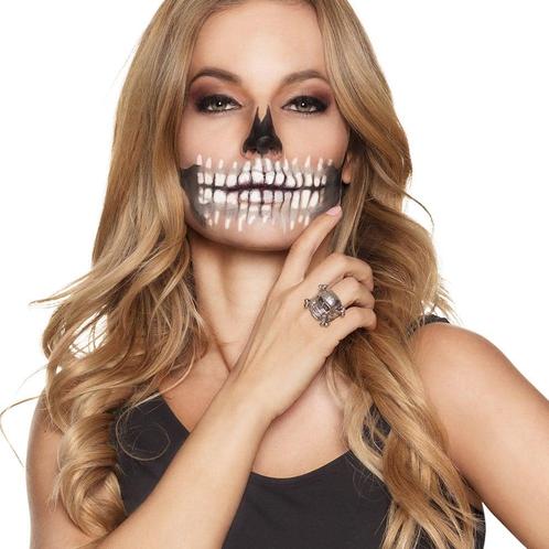 Halloween Doodshoofd Ringen 8 delig, Hobby en Vrije tijd, Feestartikelen, Nieuw, Verzenden