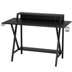 Gamingtafel met Monitorstandaard en Bekerhouder en Hoofdtele