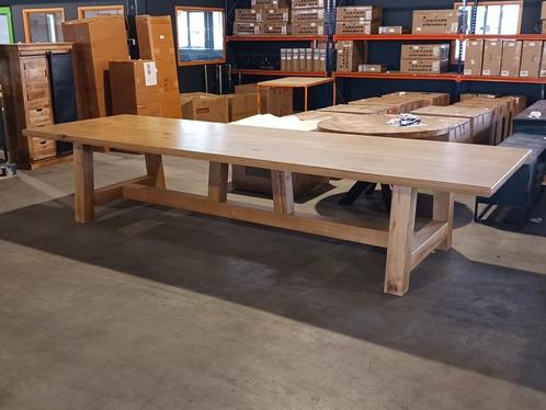 Eiken Eettafel Rechthoek A Poot 450 cm lang, Huis en Inrichting, Tafels | Eettafels