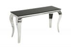 Elegante consoletafel MODERN BAROQUE 145cm zwart opaalglas, Huis en Inrichting, Tafels | Sidetables, Ophalen of Verzenden, Nieuw