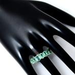 Ring - 14 karaat Geel goud - 7.64ct. tw. Smaragd, Nieuw