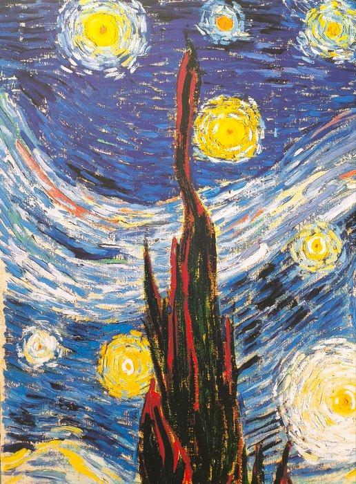 Vincent van Gogh (1853–1890) (after) - La Nuit étoilée,, Antiek en Kunst, Kunst | Tekeningen en Foto's