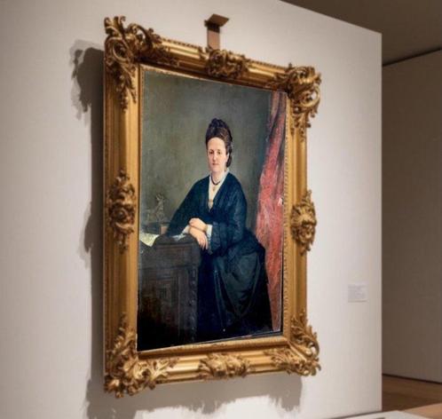 Escuela mallorquina (XIX) - Portrait de dame, Antiek en Kunst, Kunst | Schilderijen | Klassiek