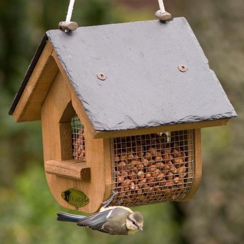 Pinda voederhuis Jupiter leisteen, Tuin en Terras, Vogelhuisjes en Vogelbaden, Ophalen of Verzenden