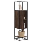 vidaXL buffetkast 35,5x35x139 cm bewerkt hout en metaal, Huis en Inrichting, Kasten | Buffetkasten, Verzenden, Nieuw, Overige houtsoorten